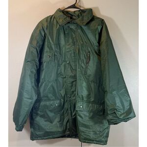 Mossi Racing Motorsports Apparel Dark Green Parka With Removable Hood Men's XL